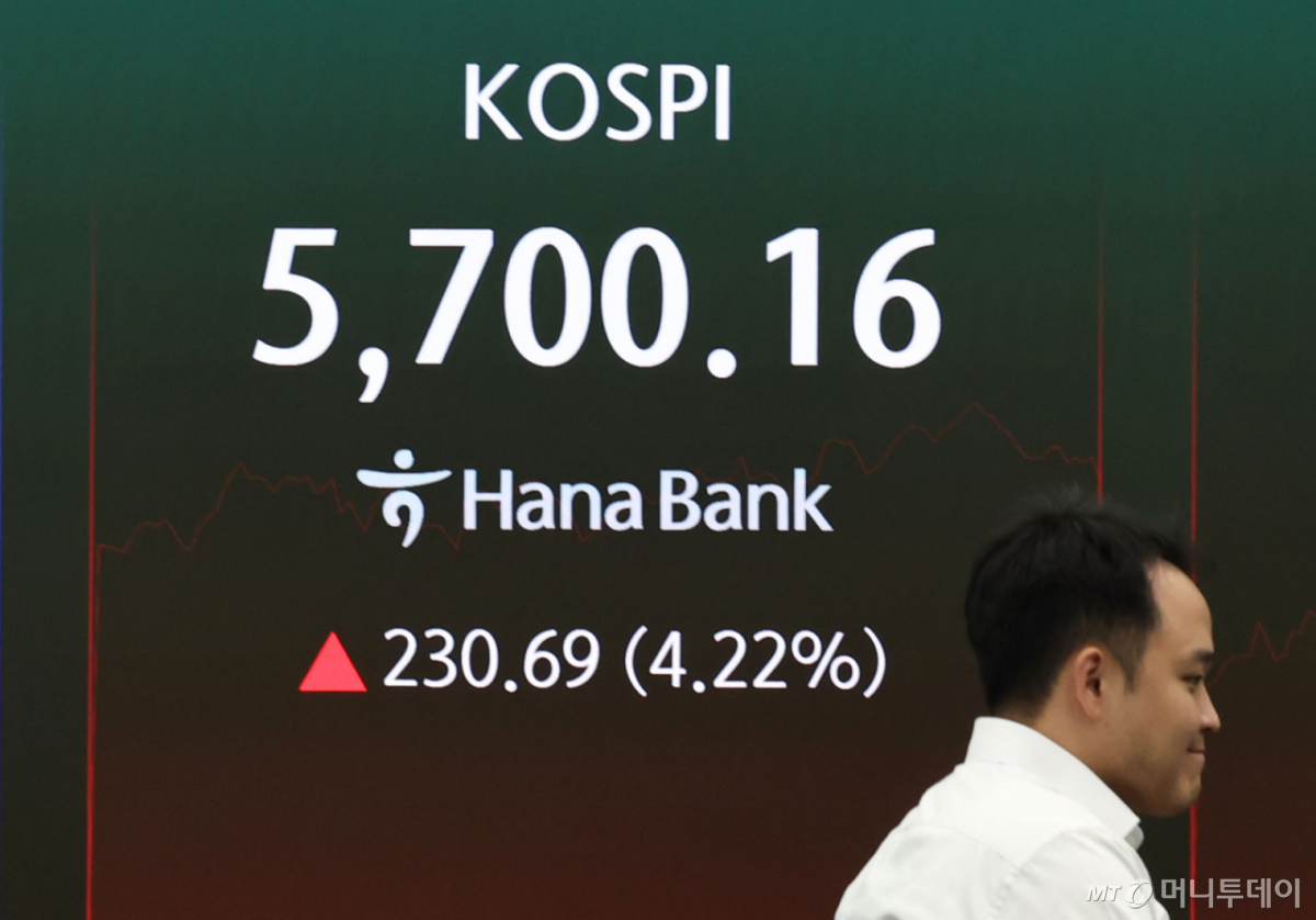 27일 오전 서울 중구 하나은행 딜링룸./사진=뉴스1