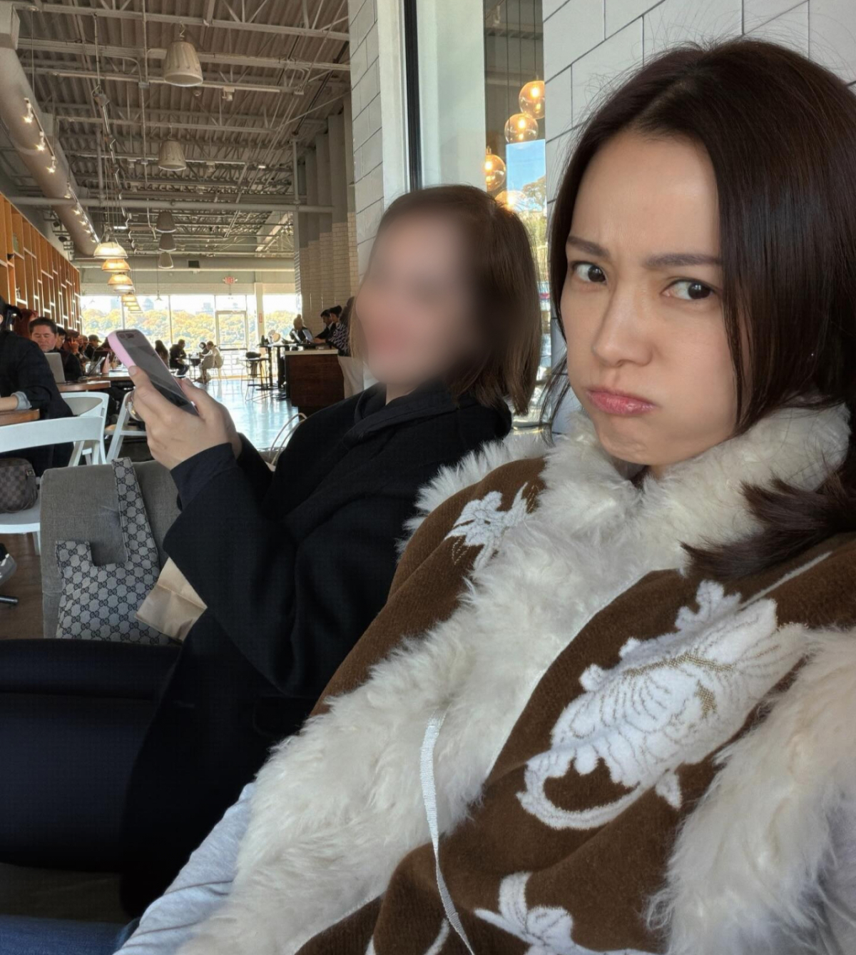 Actress Son Tae-young shared her feelings after being subjected to malicious online comments following her remarks about raising two children in the United States without a housekeeper. /Photo=Instagram screenshot