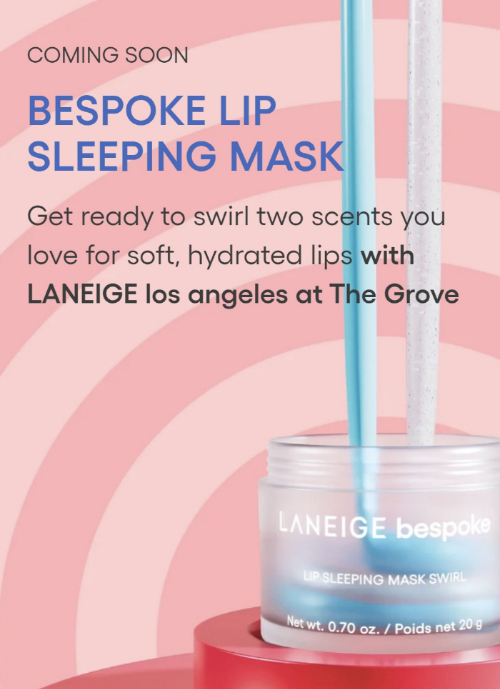 라네즈가 미국 첫 단독 오프라인 매장에서 선보일 '비스포크 립 슬리핑 마스크(Bespoke Lip Sleeping Mask)' 서비스.