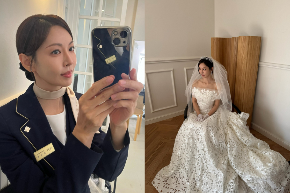 김소연이 이상우와 결혼 9년 만에 웨딩드레스 자태를 뽐냈다. /사진=인스타그램 갈무리