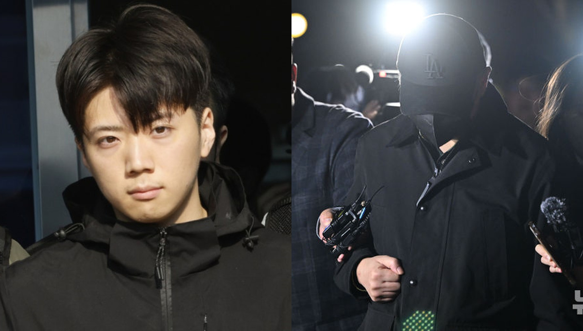 '여고생 살해' 사건으로 1심에서 무기징역을 선고받은 장윤기의 아버지이자 현직 경찰관이 법정에서 증거인멸 의혹에 대해 부인했다. 사진은 장윤기(왼쪽)와 그의 아버지 장모 경감. 장모 경감은 28일 오후 전남광주 동구 광주지법에서 증인 신문을 마친 뒤 법원을 빠져나가고 있다./사진=뉴시스