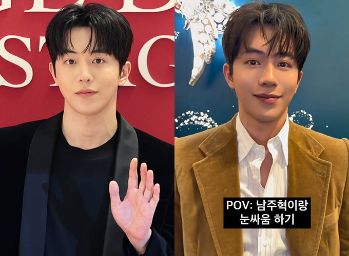 배우 남주혁(32)이 더욱 깊어진 눈매로 눈길을 끌었다. /사진=뉴스1, 데일리 패션 뉴스 SNS(소셜미디어)