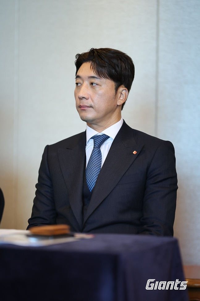 이택근 신임 단장. /사진=롯데 자이언츠