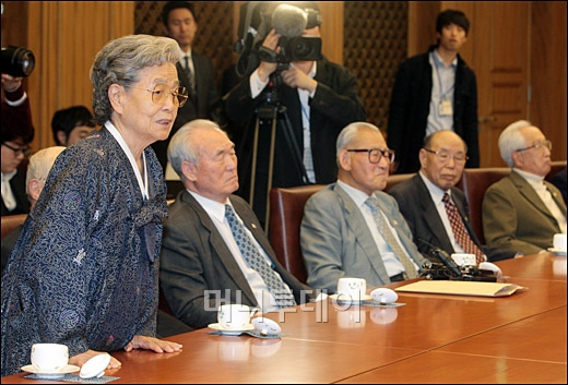 [사진]김정례 전 장관, 한미FTA 관련 발언