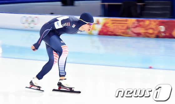 [사진][소치2014]빙속 남자 10,000m 이승훈의 역주