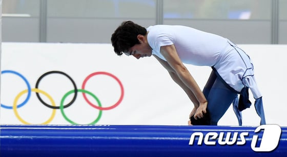 [사진][소치2014]이승훈 '아쉬운 4위, 다시 일어선다'