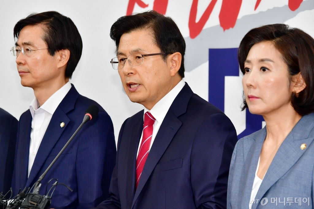 [사진]기자회견 갖는 황교안 대표