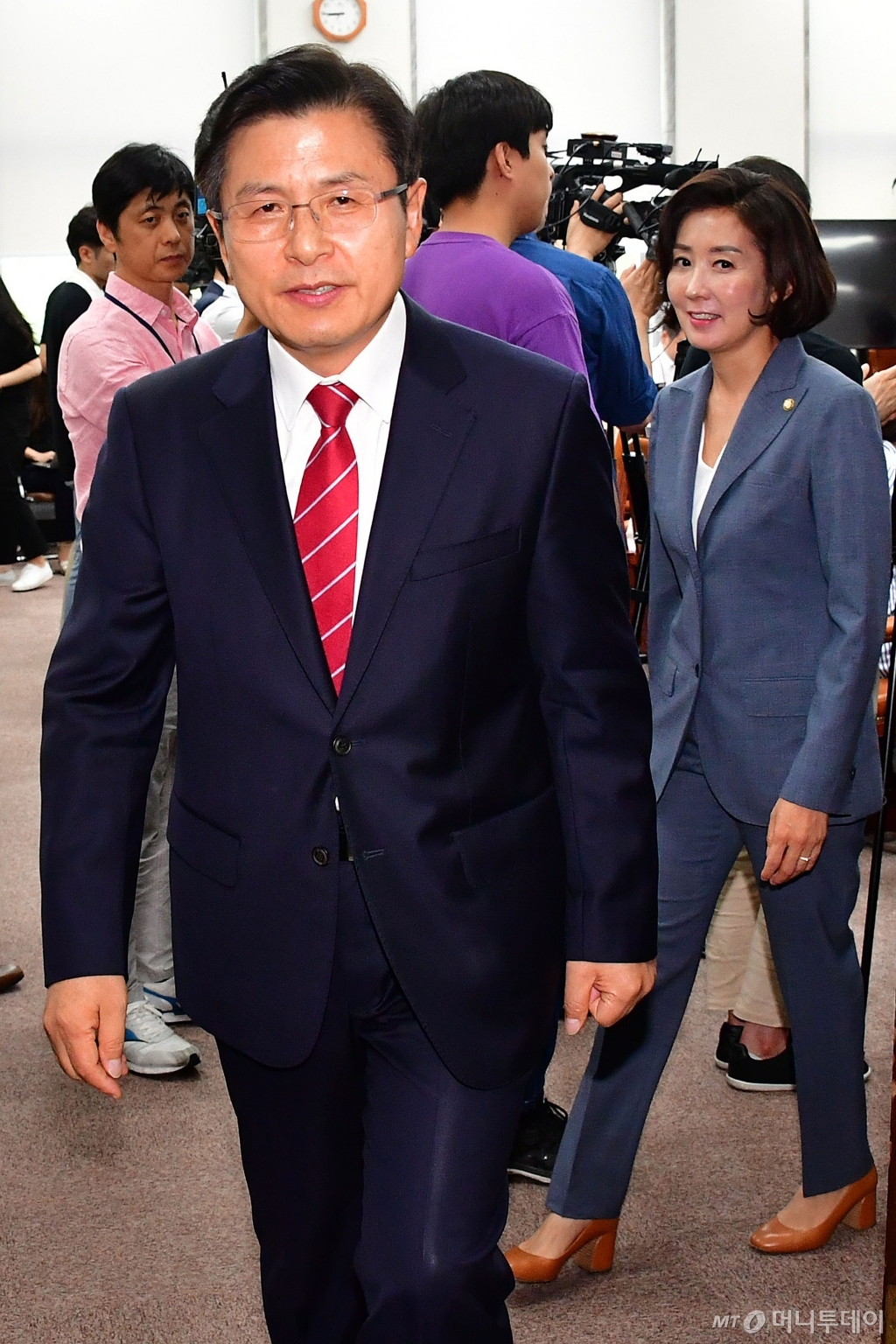 [사진]기자회견 마친 황교안