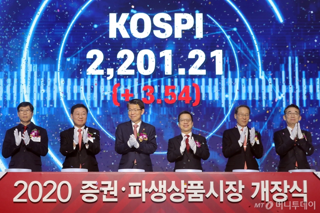 [사진]코스피 3.54p 오른 2,201.21 개장