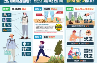 제주서 올해 첫 SFTS 환자 발생, 야외활동 시 진드기 주의 당부