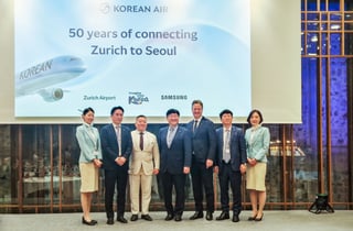 대한항공, 스위스 취리히 여객 노선 취항 50주년 기념 행사 개최