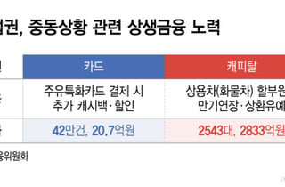 카드 20억 vs 캐피탈 2833억… 고유가 상생금융, 왜이리 차이날까