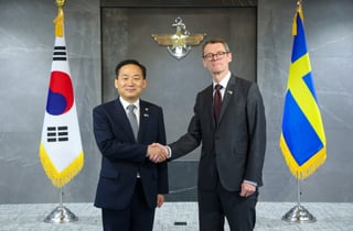 이두희 국방부차관, 스웨덴 국방차관 접견…"국방·방산협력 강화"
