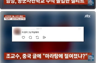 "중국은 그냥 학살"...'수석 졸업' 공군사관학교 교수, 혐오·막말 이중생활