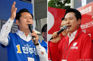 지방선거 D-2 막판 총력전…정청래 '중원' 공략, 장동혁 '험지' 지원