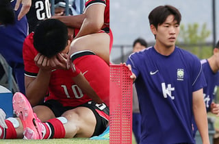 업혀 나간 조유민, 결국 부상 '월드컵' 낙마...조위제 대체 발탁