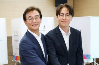 전재수·하정우, 부산·북갑 '시너지 합동 유세' 선거전 마무리