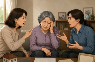 치매 아빠 떠나자...왕래 뜸했던 두 딸 "아파트 넘겨줘", 엄마 '황당'