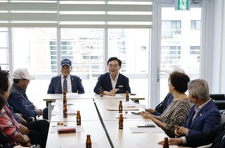 '재선' 진교훈 강서구청장, 복지 행보…노인·보훈·장애인단체 '첫 일정'