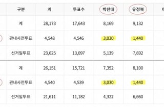 인천 송도1동·송도2동 사전득표수 똑같아…누리꾼·통계학자 갑론을박
