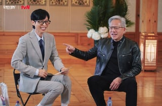 유재석 빵 터트린 젠슨황..'유퀴즈', 녹화 완료