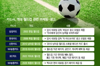 "당신의 능력을" 광고 대박 났었는데…카드사들, 월드컵 코앞에도 조용