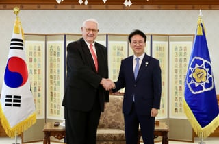 김민석, 존 햄리 CSIS 명예소장 접견 "미국과 긴밀히 협력"
