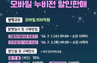 창원특례시 7월에 모바일 누비전 800억 발행