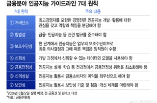 금융위, AI 활용 '7대 원칙' 마련…망분리 완화도 추진