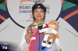 '남의 칼' 빌려 출전했는데…펜싱 오상욱, 아시아선수권 정상 탈환