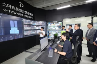 대우건설, 과천 G-TOWN서 AI 안전기술 시연…현장 소통 강화