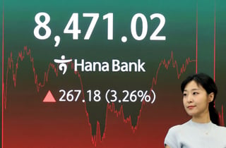 코스피 8471.02 마감…개인·기관 '줍줍'에 급반등