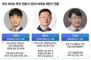 K-바이오 자본시장 신뢰 회복하려면…"돈 버는 바이오가 돼야"
