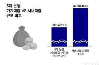 이찬진 "규제 필요하다".. 사내대출 35조, 은행 가계대출도 추월한다