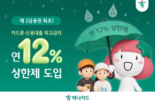 하나카드, 소상공인 카드론 금리 연 12% 제한… 2금융권 최초