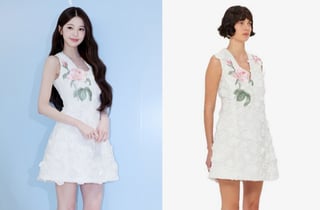 장원영, 모델과 같은 옷 다른 느낌…'11자 각선미' 뽐낸 청순 패션