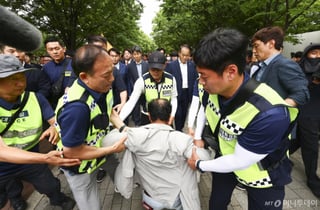 경찰, '국조특위 현장조사 방해' 혐의 60대 구속영장 신청