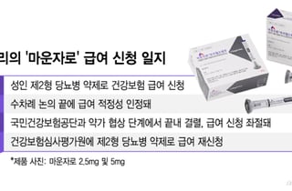 [단독]'마운자로' 급여 재신청…"당뇨 환자 건보 혜택 확대 필요"