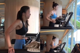 출산 9개월차 맞아?...이시영 "풀마라톤 하루 2번" 王자 복근 '깜짝'