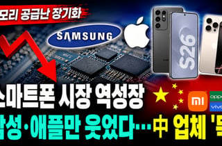 메모리 공급난에 삼성·애플만 웃었다…中 스마트폰 점유율 '뚝'