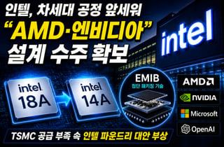 인텔, 삼성 수율 앞서나…"AMD·엔비디아 설계 수주" [IT썰]