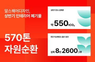 인테리어 현장 폐기물의 자원순환…"탄소 배출량 550톤 줄였다"