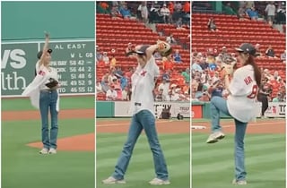 하지원, 한국 배우 최초로 MLB 팬웨이 파크 시구 성료
