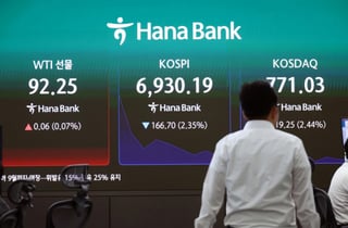 또 '사이드카' 부른 중동불안...외국인 피난에 코스피 6800선 반납