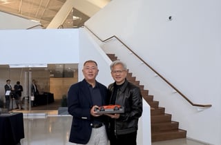 정의선, 엔비디아 본사서 젠슨 황 면담…자율주행·로봇 협력 논의