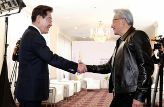 李대통령 "AI 중심사회에 역할 해달라" 젠슨 황 "대한민국은 황금시대"