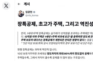 임광현 국세청장 "장특공제, 고가주택 혜택 커…강남3구 비중 79%"