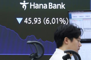 700선 무너진 코스닥, 1년 3개월만에 600선 후퇴(상보)