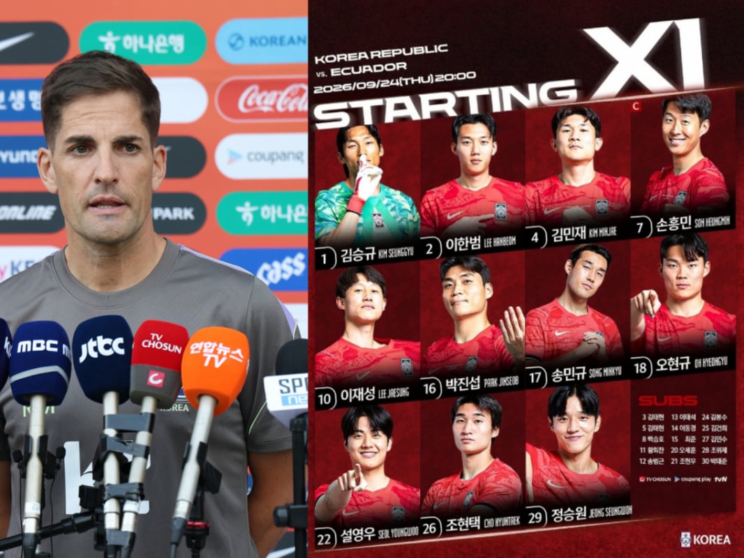 "파격 아니었다" 손흥민·정승원 선발, 이강인 벤치에 담긴 모레노의 노림수는?