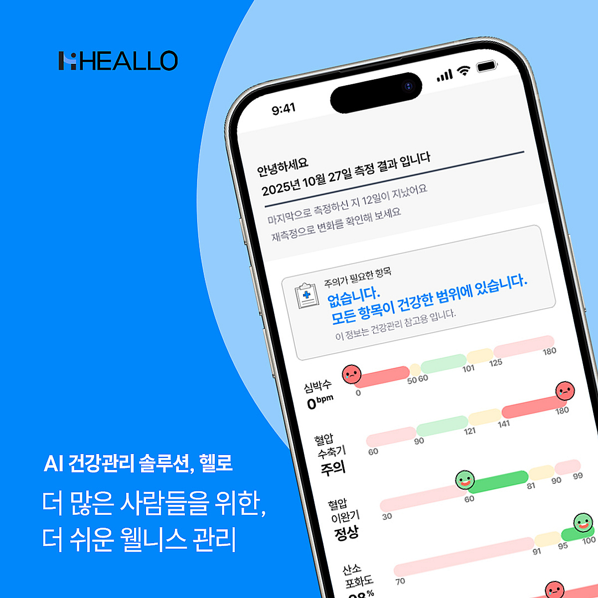 쿠도커뮤니케이션, AI 기반 비접촉 건강지표 분석 'HEALLO' 앱 출시 - 뉴스 썸네일 이미지